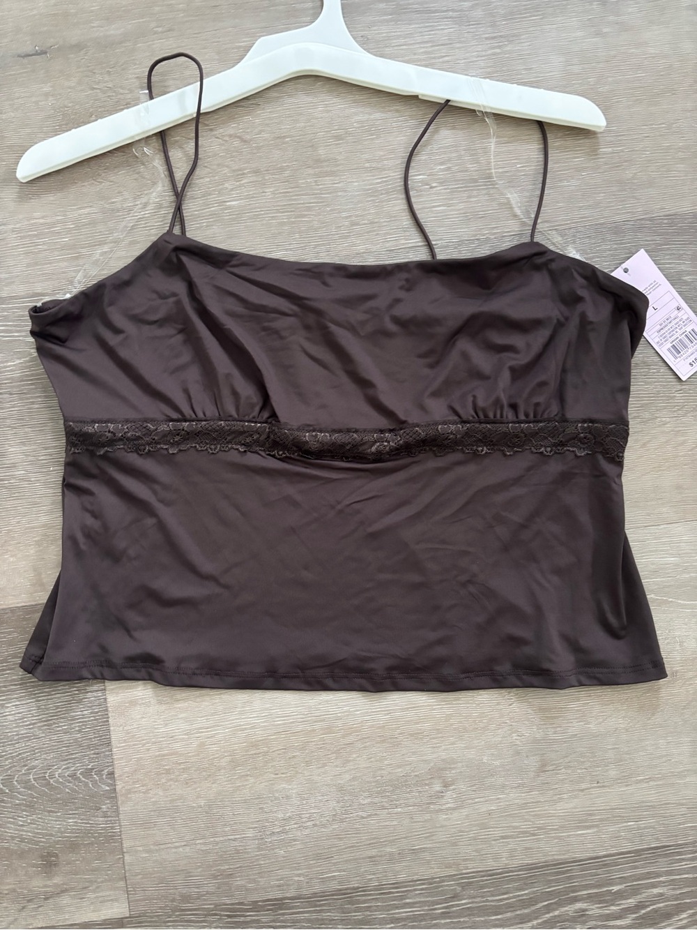 wild fable Chocolate Brown Satin Cami